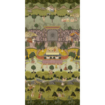 Tapetti Mindthegap Peace and Music, 1.56x3m, vihreä