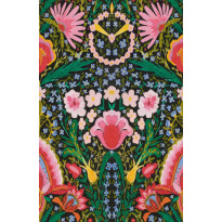 Tapetti Mindthegap Susie Q, 1.56x3m, vihreä/vaaleanpunainen