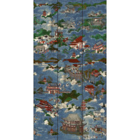 Paneelitapetti Mindthegap Floating World, 1.56x3m, sininen