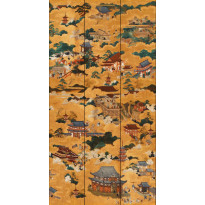 Paneelitapetti Mindthegap Floating World, 1.56x3m, kulta