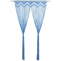 Macrame verho sininen 140x240cm puuvilla