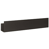 Kylpyhuonehylly Naka Pod L, 600x120 mm, teippikiinnitys, musta, Verkkokaupan poistotuote