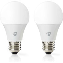 LED-lamppu Nedis SmartLife RGB Wi-Fi WIFILRC20E27, 9W, E27, 2700-6500K, 2kpl