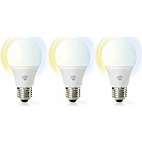 LED-lamppu Nedis SmartLife RGB Wi-Fi WIFILRW30E27, 9W, E27, 2700-6500K, 3kpl