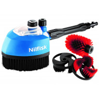 Painepesurin monitoimiharja Nilfisk Multi Brush Kit 3in1, kaikki harjaosat