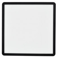 LED-plafondi Nordlux Oja Square, 294x294mm, IP54, 3000/4000K, musta