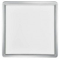 LED-plafondi Nordlux Oja Square, 294x294mm, IP54, 3000/4000K, kromi