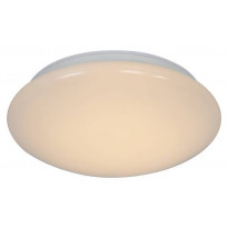 LED-plafondi Nordlux Montone, Ø250mm, IP44, 2700K, valkoinen