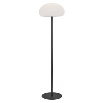 LED-lattiavalaisin Nordlux Sponge, Ø340mm, IP65, musta
