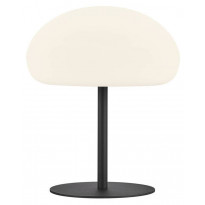 LED-pöytävalaisin Nordlux Sponge, Ø340mm, IP65, musta