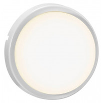 LED-ulkovalaisin Nordlux Cuba Energy Round, Ø175mm, IP54, valkoinen