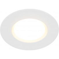 LED-alasvalo Nordlux Siege, Ø85x45mm, 2700K, IP65, eri värejä
