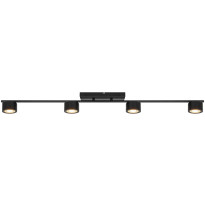 LED-kattovalaisin Nordlux Clyde, 4-osainen, musta
