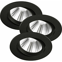 LED-alasvalosarja Nordlux Fremont, 3 kpl/pkt, 4000K, musta