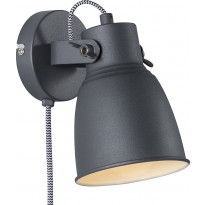 Seinävalaisin Nordlux Adrian, 220x170x125mm, antrasiitti