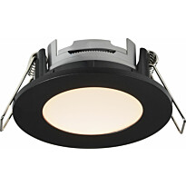 LED-alasvalosarja Nordlux Leonis, 3 kpl/pkt, 2700K, IP65, musta