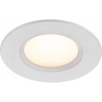 LED-alasvalo Nordlux Tiaki, ø85x45mm, 2700K/4000K, valkoinen