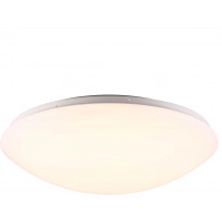 LED-plafondi Nordlux Ask, ø41cm, IP44, valkoinen