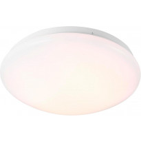 LED-plafondi Nordlux Mani, 12W, ø25,5cm, valkoinen