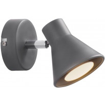 Seinävalaisin Nordlux Eik, 11cm, mattaharmaa