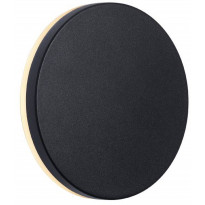 LED-ulkoseinävalaisin Nordlux Artego Round, Ø15cm, musta