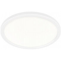 LED-plafondi Nordlux Oja 24 2700K, Ø24,4cm, valkoinen