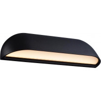 LED-ulkoseinävalaisin Nordlux Front 26, IP44, musta