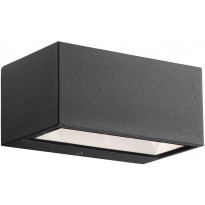 LED-ulkoseinävalaisin Nordlux Nene, ylös/alas, musta