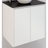 Pesuallaskaappi Lifestyle Concept 600 valkoinen matta 2 ovea