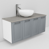 Allaskaappi ja Coast-allas Noro Flexline 125, 1200mm, marmoritaso, eri värejä