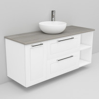 Allaskaappi ja Coast-allas Noro Flexline 165, 1200mm, marmoritaso, eri värejä