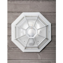 Plafondi Noor Monza, Ø283x150mm, valkoinen
