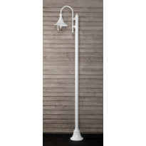 Pylväsvalaisin Noor Trumpetti, 2350x525x250mm, valkoinen