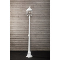 Pylväsvalaisin Noor Kello, Ø240x1760mm, valkoinen/kulta