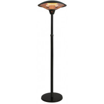 Terassilämmitin Hortus Teleskooppi, lattiamalli, 800/1200/2100W, HA, musta