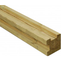Kulmatolppa profiiliaitaan Hortus, 90x90x2700mm, L-muoto