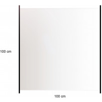 Lasikaidepaneeli Hortus alumiinitolpille, 100x100cm, kirkas lasi