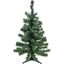 Tekojoulukuusi Nordic Winter Alex, 80cm, PVC, LED-valoilla, muovijalka