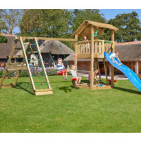 Leikkikeskus Jungle Gym Shelter ja Climb Module X&#039;tra, sis. liukumäen
