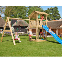 Leikkikeskus Jungle Gym Shelter ja Swing Module X&#039;tra, sis. liukumäen