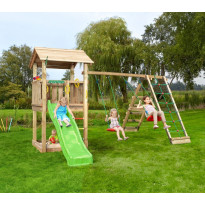 Leikkikeskus Jungle Gym Casa ja Climb Module X&#039;tra, sis. liukumäen