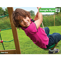 Leikkikeskuksen lisäosa Jungle Gym Twist Disc, vihreä