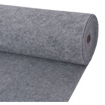 Näyttely rihmamatto 1,6x15 m harmaa