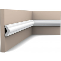Seinälista Orac Decor PX120, 19x40x2000mm, polystyreeni, valkoinen