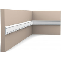 Seinälista Orac Decor PX144, 8x47x2000mm, polystyreeni, valkoinen
