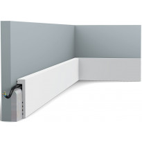 Peitejalkalista Orac Decor SX171, 22x100x2000mm, polystyreeni, valkoinen
