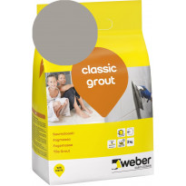 Saumalaasti Weber Classic Grout, 17 Medium grey, 3 kg