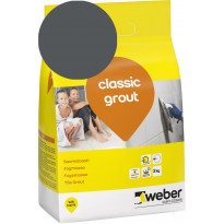 Saumalaasti Weber Classic Grout, 19 Anthracite, 3 kg