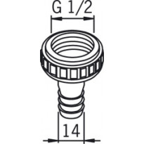 Oras letkuliitin 1/2X14 223011