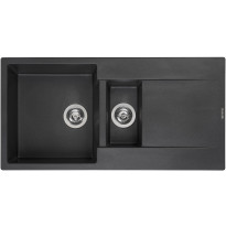 Keittiöallas Otsoson Reginox Amsterdam 15, 1000x500mm, komposiitti, musta